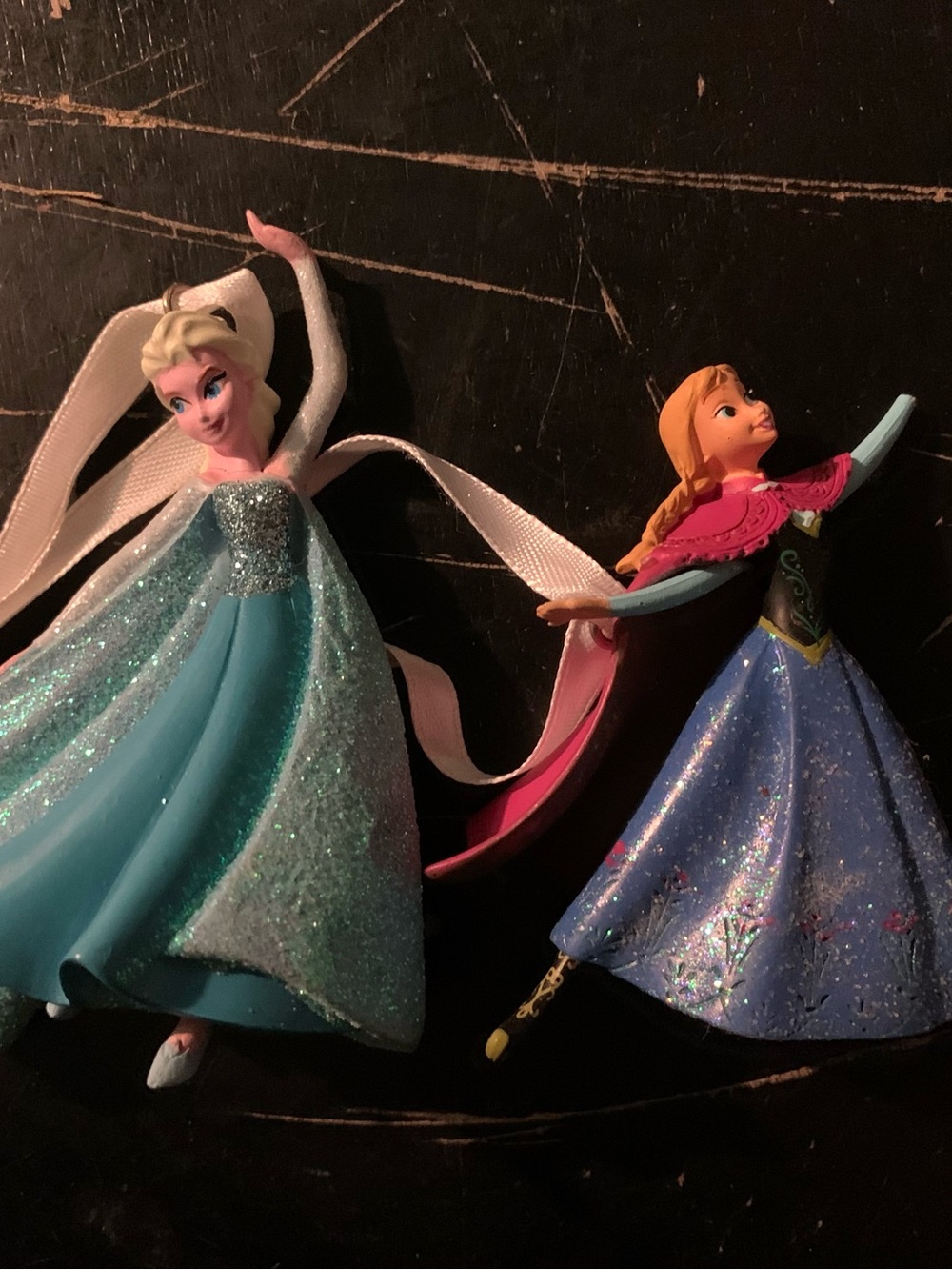 Hallmark Disney Frozen Elsa & Anna Christmas Ornament Bundle